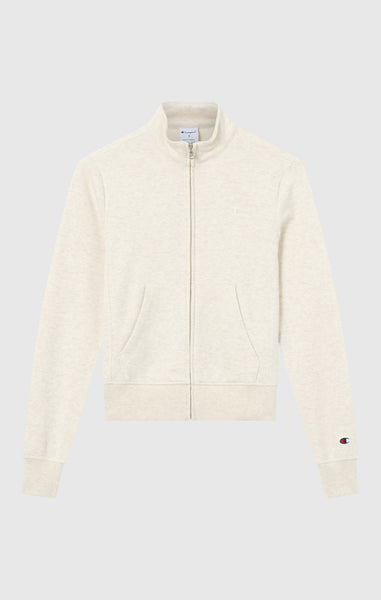 Women’s Lightweight Full Zip Sweatshirt with Tonal Embroidered “C” Logo Icons