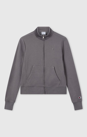 Women’s Lightweight Full Zip Sweatshirt with Tonal Embroidered “C” Logo Icons