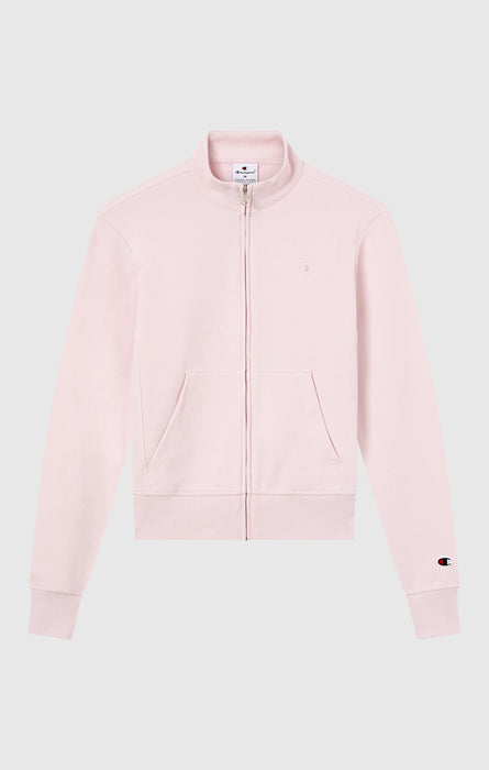 Women’s Lightweight Full Zip Sweatshirt with Tonal Embroidered “C” Logo Icons