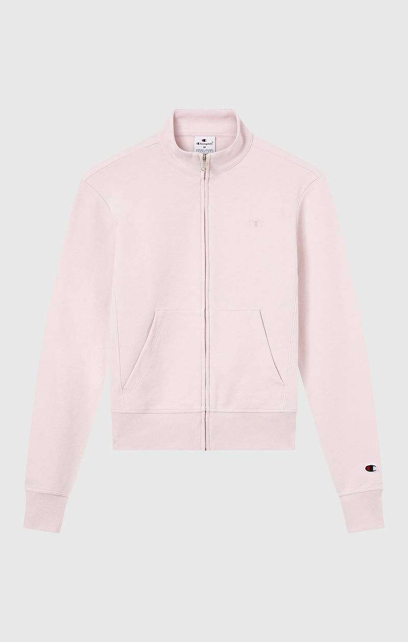 Leichter Damen Sweatshirt mit durchgehendem Reißverschluss und ton-in-ton gesticktem „C“-Logo Icons