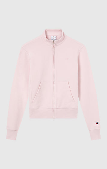 Felpa Leggera con Zip Intera e Logo “C” Tonal Ricamato da Donna Icons