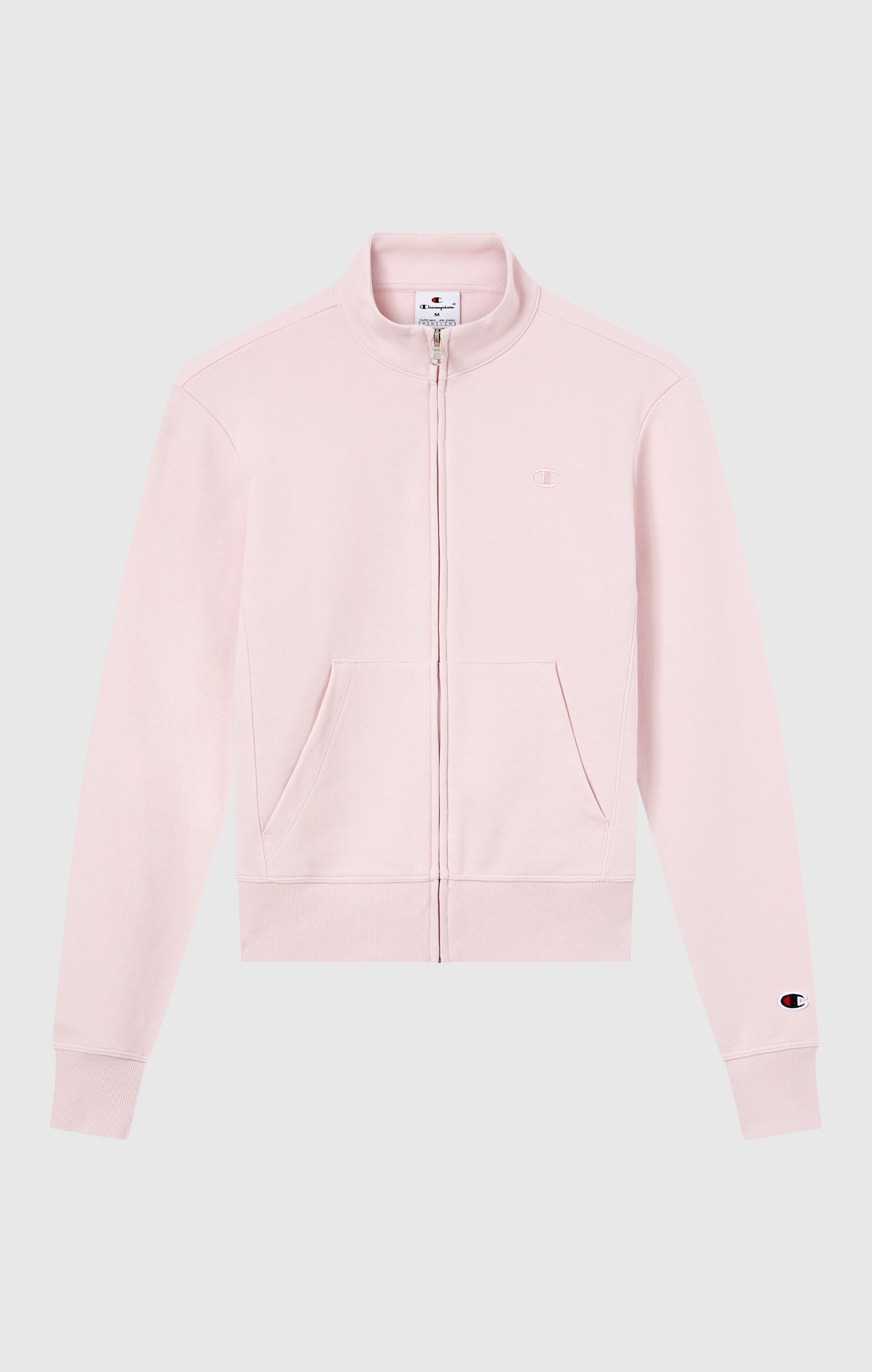 Felpa Leggera con Zip Intera e Logo “C” Tonal Ricamato da Donna Icons