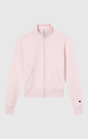 Felpa Leggera con Zip Intera e Logo “C” Tonal Ricamato da Donna Icons