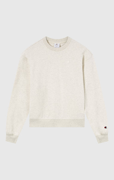 Sweat Léger Col Rond avec Logo “C” Ton sur Ton Brodé pour Femme Icons