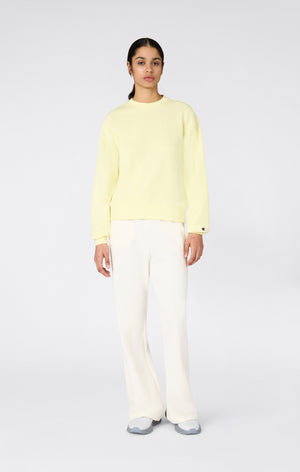 Sweat Léger Col Rond avec Logo “C” Ton sur Ton Brodé pour Femme Icons