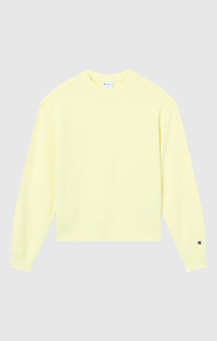 Sweat Léger Col Rond avec Logo “C” Ton sur Ton Brodé pour Femme Icons
