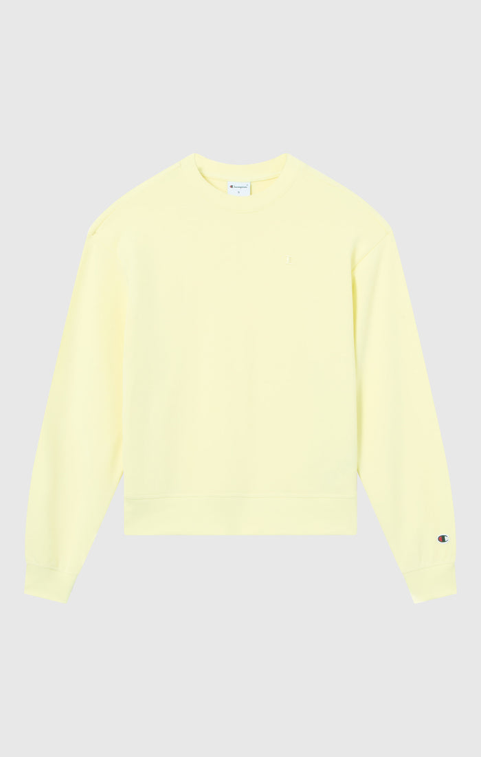 Sweat Léger Col Rond avec Logo “C” Ton sur Ton Brodé pour Femme Icons