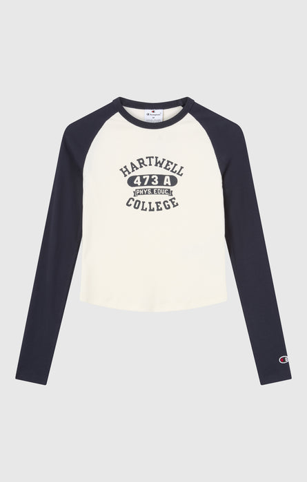 Women’s Long Sleeve Cropped T-Shirt with Graphic