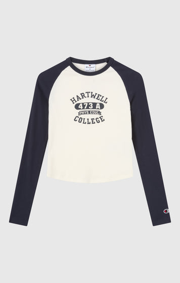 Women’s Long Sleeve Cropped T-Shirt with Graphic