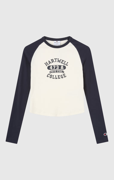 Women’s Long Sleeve Cropped T-Shirt with Graphic