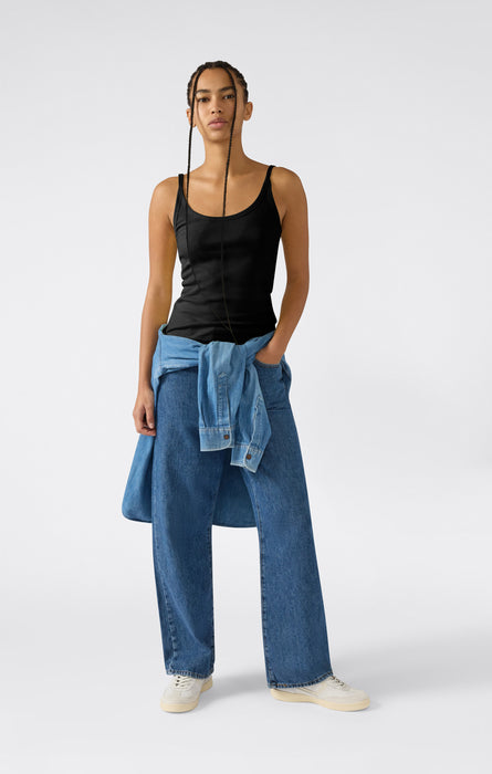 Canotta a Costina Stretch da Donna Icons