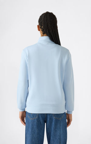 Women’s Lightweight Full Zip Sweatshirt with Contrast Logo Icons