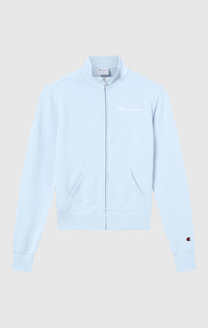 Women’s Lightweight Full Zip Sweatshirt with Contrast Logo Icons