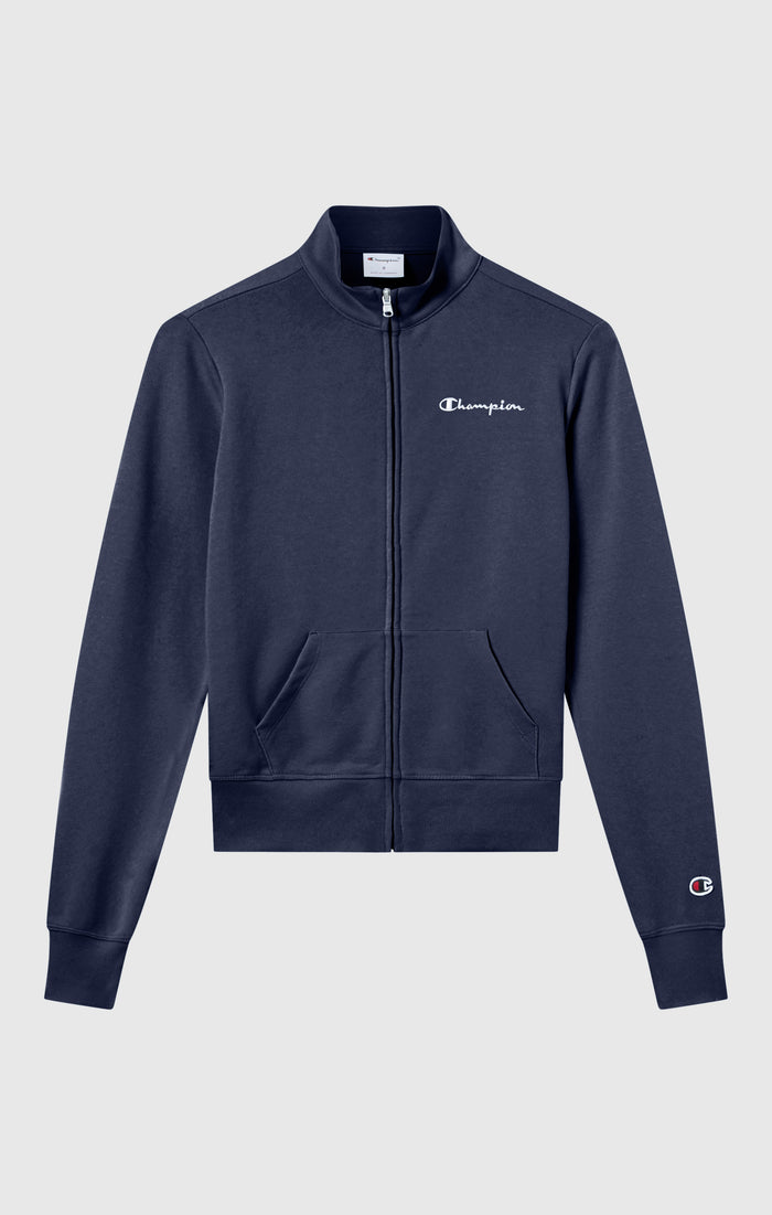 Women’s Lightweight Full Zip Sweatshirt with Contrast Logo Icons
