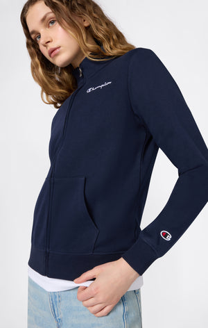 Sweat Léger à Zip Intégral avec Logo Contrasté pour Femme Icons