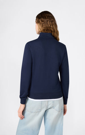 Sweat Léger à Zip Intégral avec Logo Contrasté pour Femme Icons