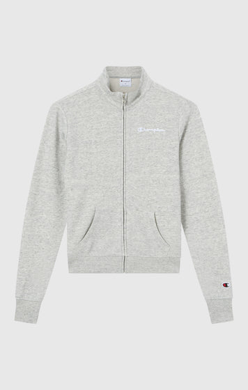 Felpa Leggera con Zip Intera e Logo a Contrasto da Donna Icons