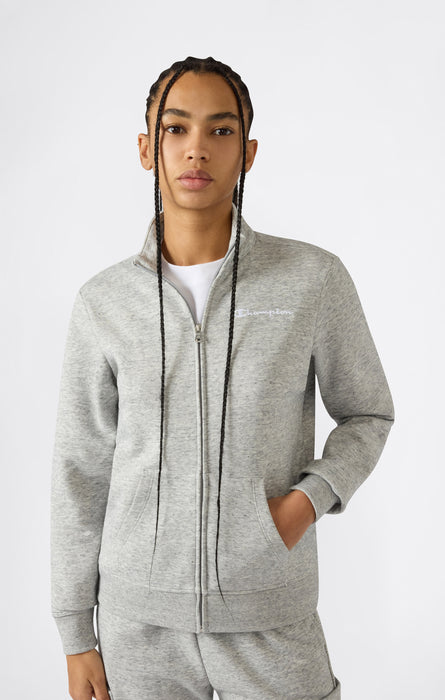 Leichte Damen Sweatjacke mit durchgehendem Reißverschluss und Kontrastlogo Icons