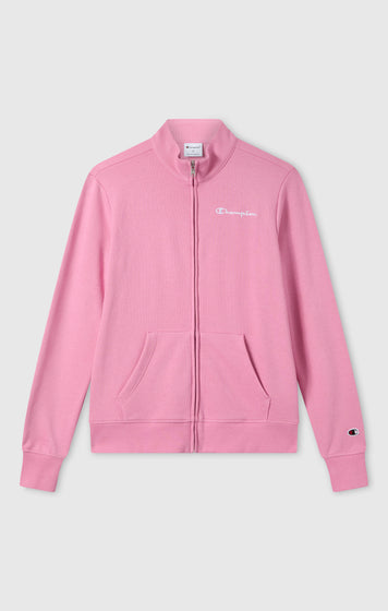 Women’s Lightweight Full Zip Sweatshirt with Contrast Logo Icons