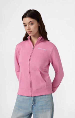 Women’s Lightweight Full Zip Sweatshirt with Contrast Logo Icons