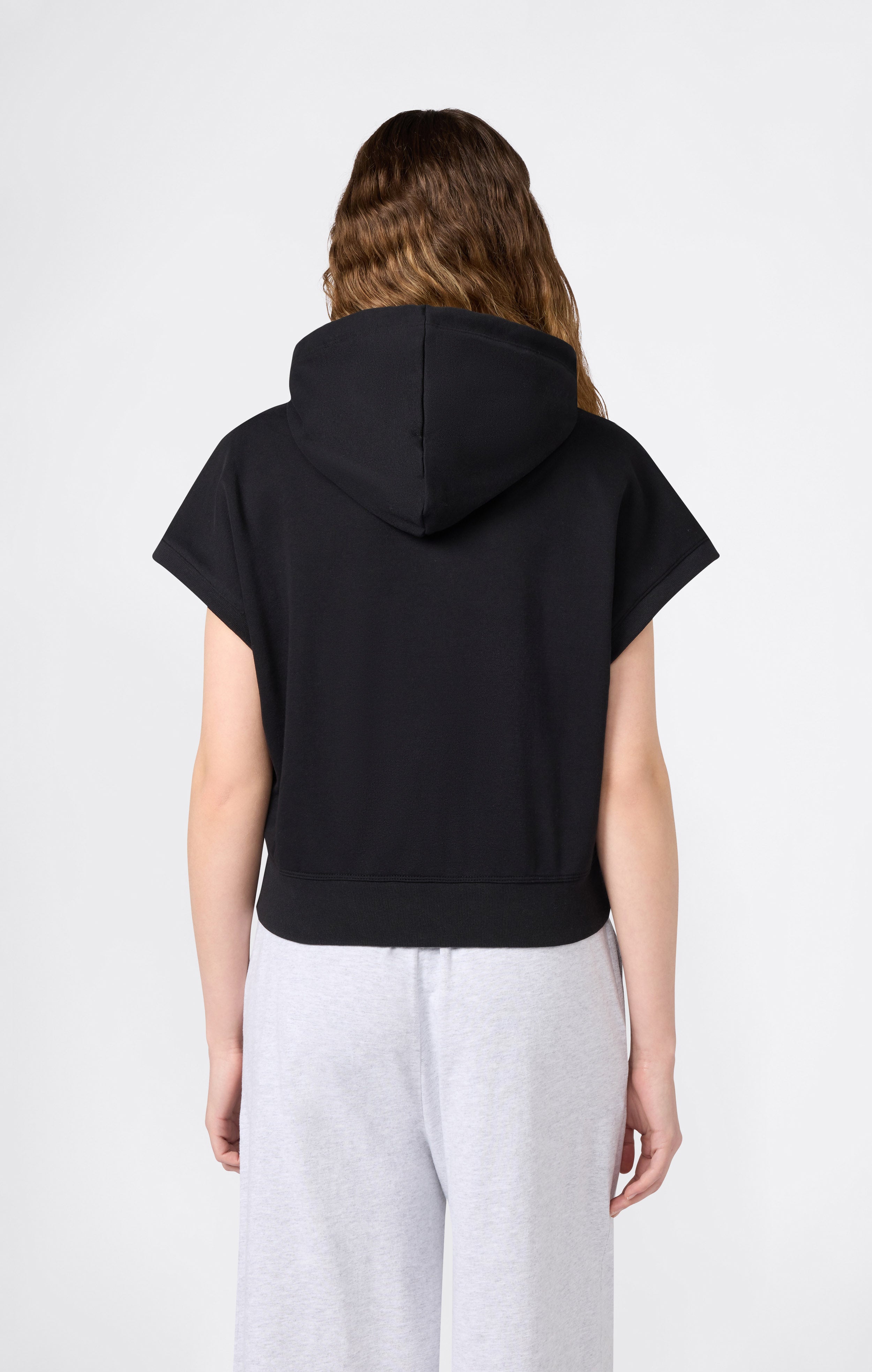 Women’s Lightweight Short Sleeve Hooded Sweatshirt Icons