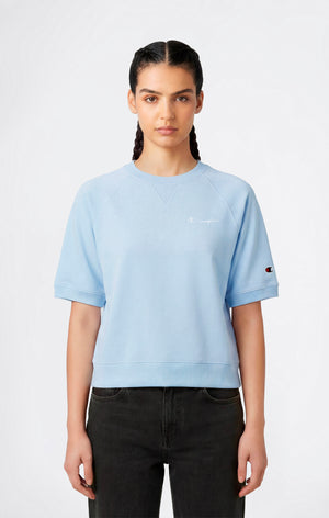 Women’s Lightweight Short Sleeve Crewneck Sweatshirt Icons