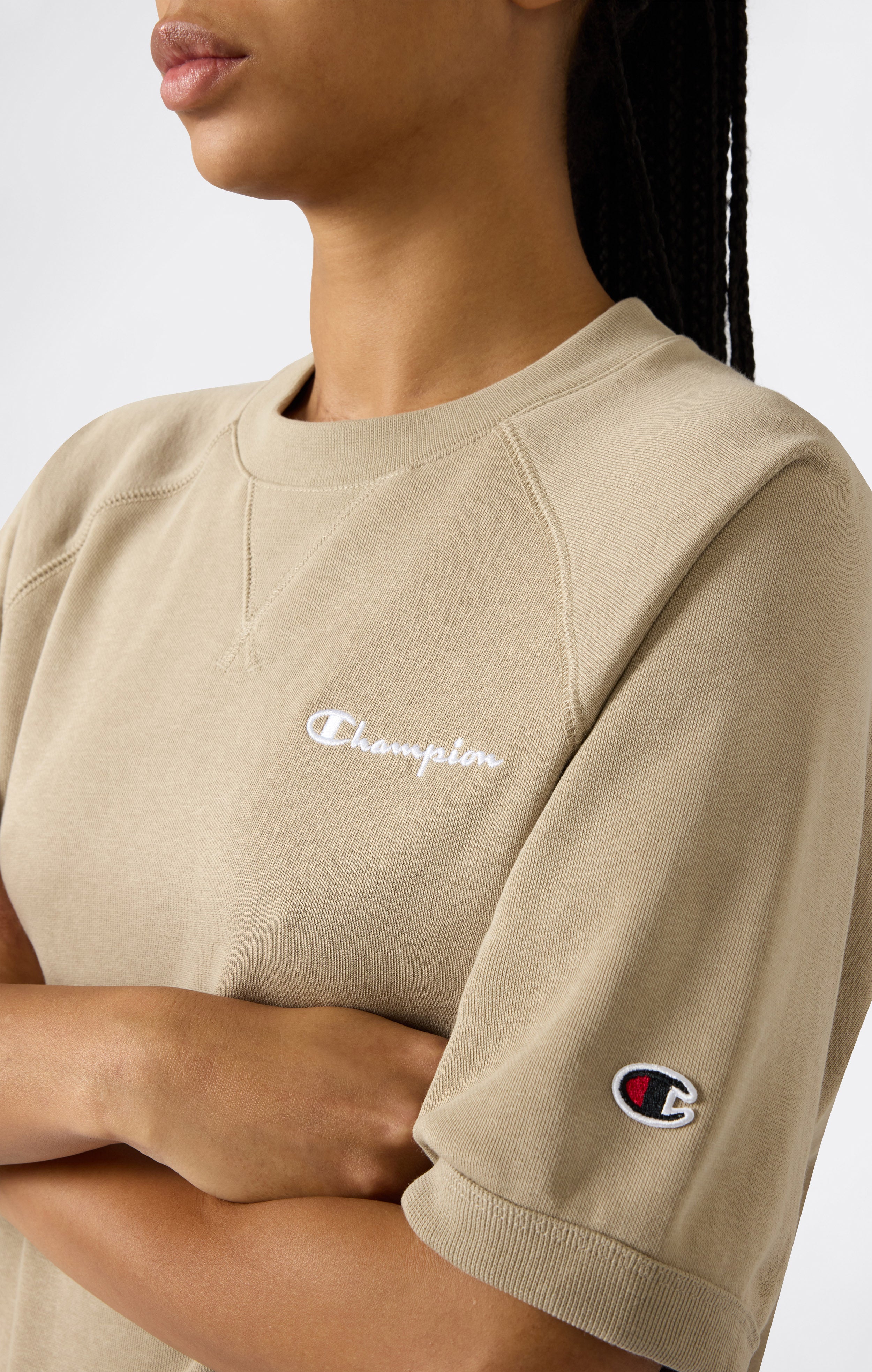 Women’s Lightweight Short Sleeve Crewneck Sweatshirt Icons