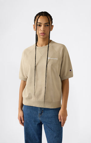 Women’s Lightweight Short Sleeve Crewneck Sweatshirt Icons