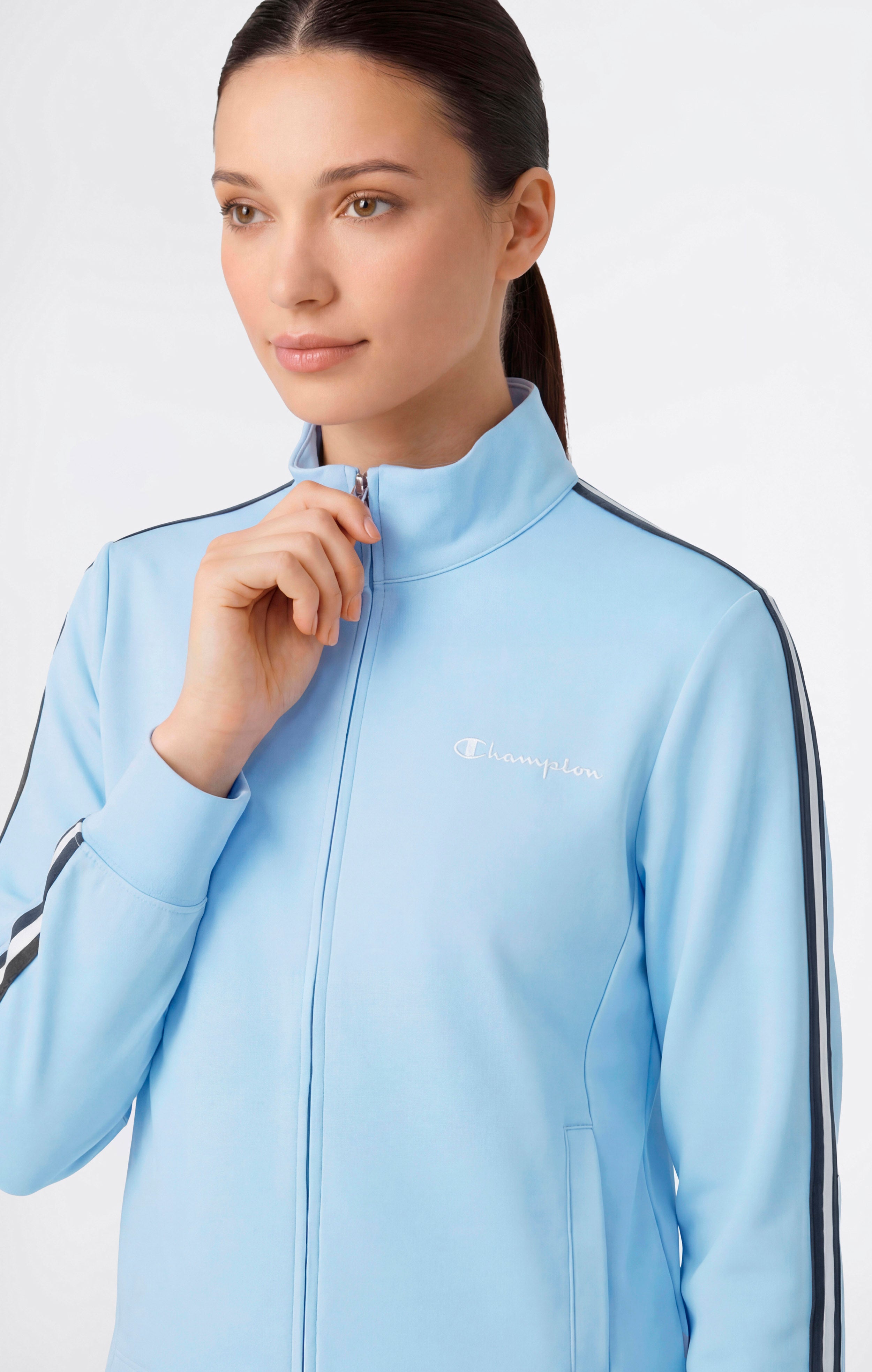Leichte Damen Track Top mit durchgehendem Reißverschluss Icons