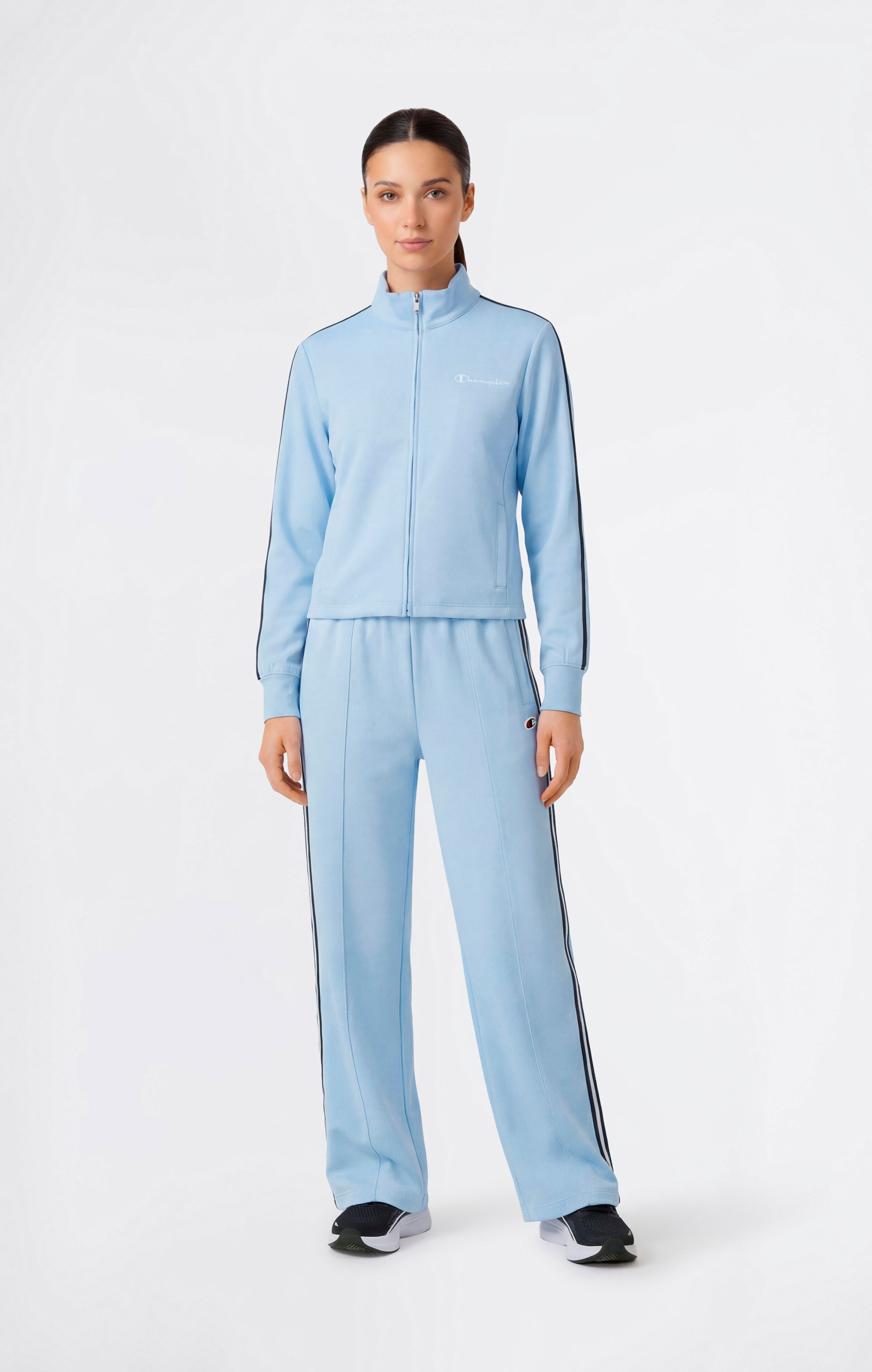 Leichte Damen Track Top mit durchgehendem Reißverschluss Icons