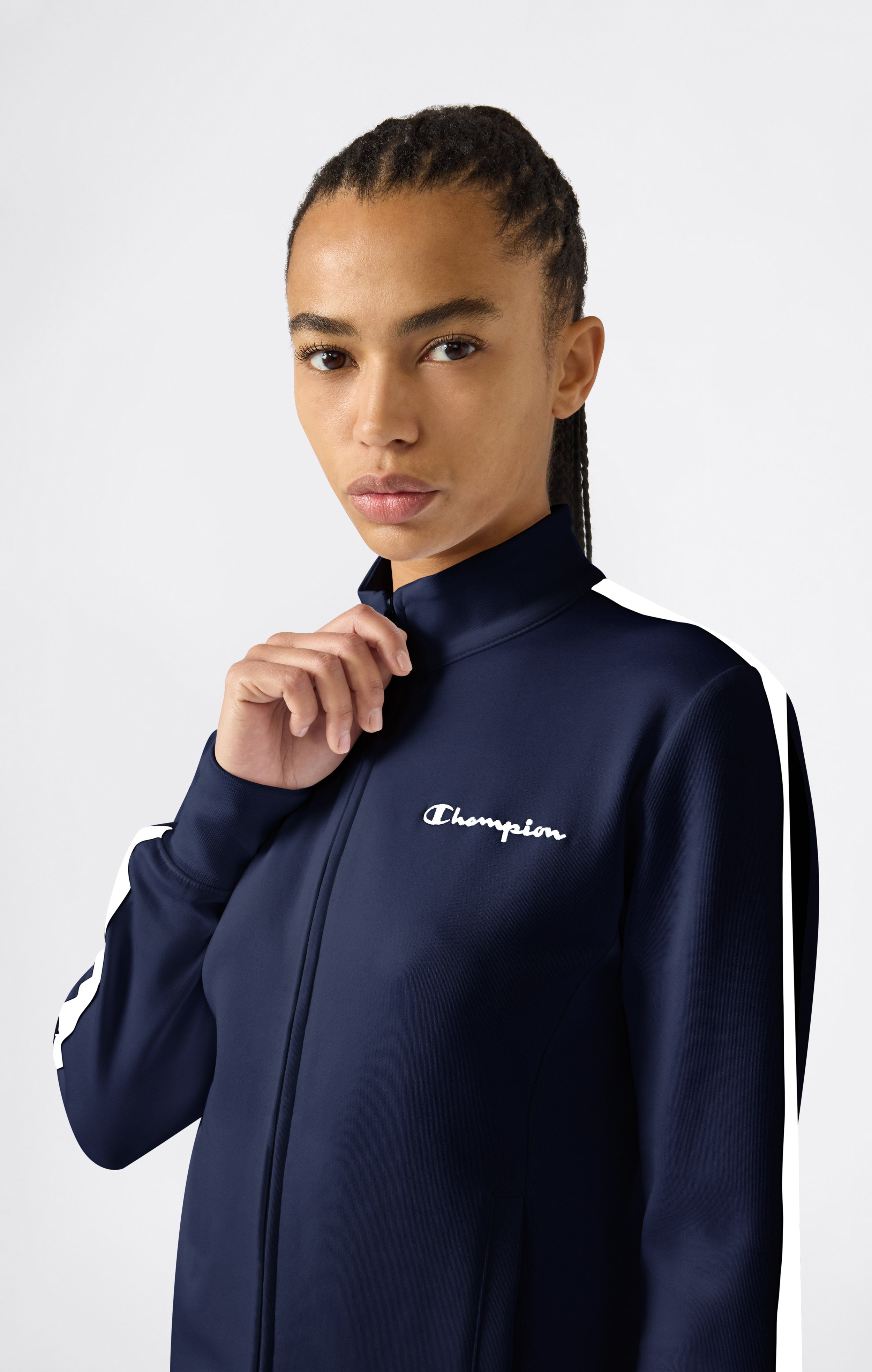 Leichte Damen Track Top mit durchgehendem Reißverschluss Icons