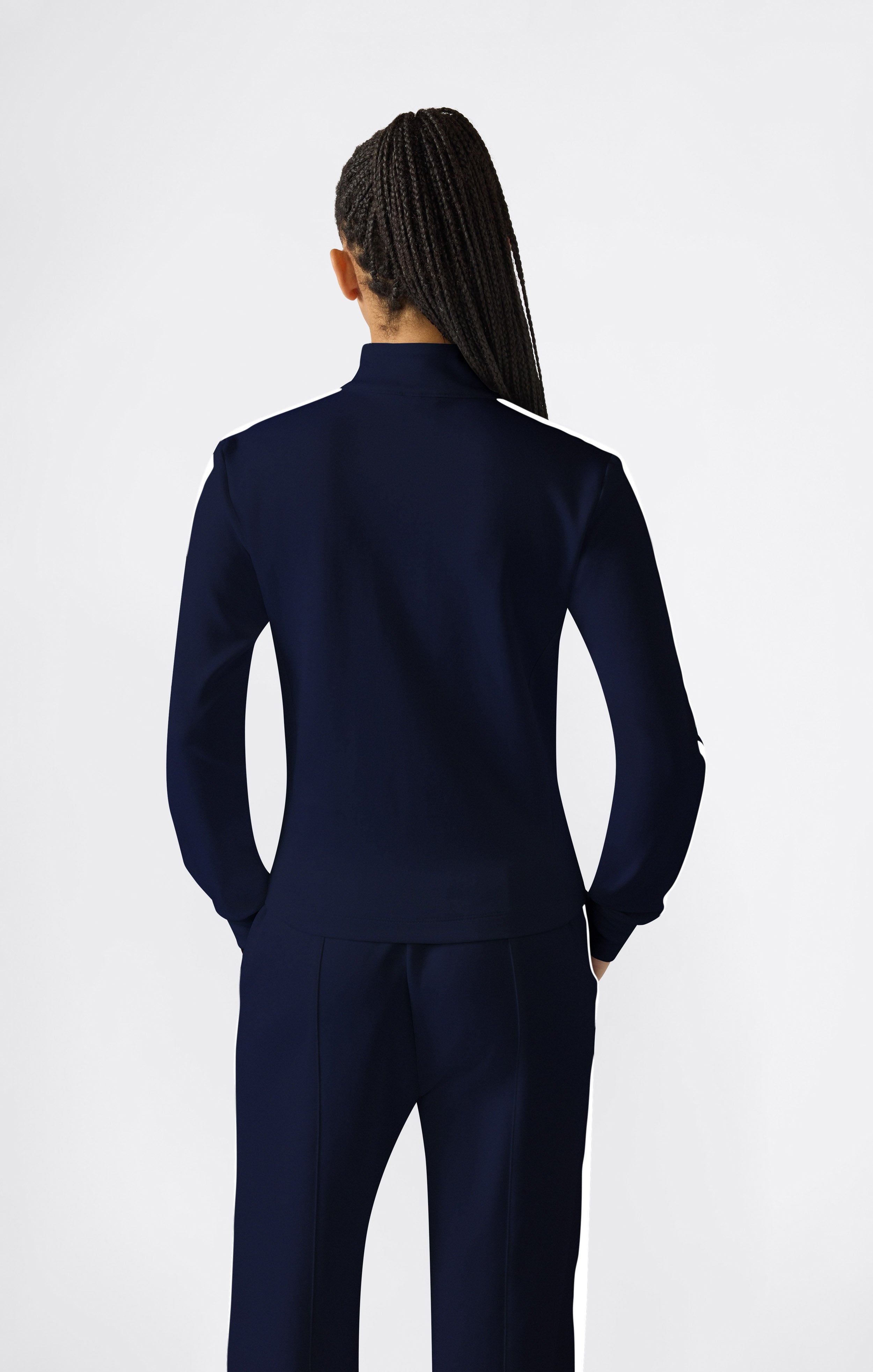 Leichte Damen Track Top mit durchgehendem Reißverschluss Icons