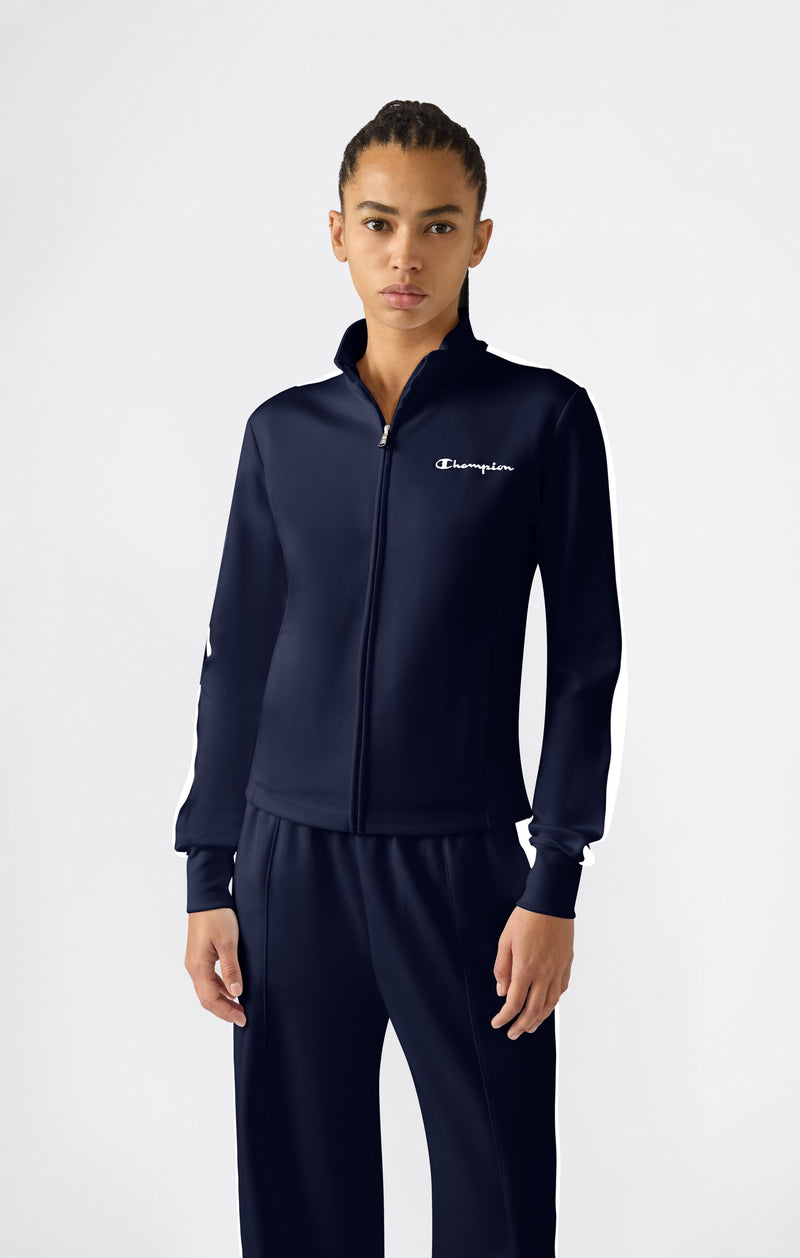 Leichte Damen Track Top mit durchgehendem Reißverschluss Icons