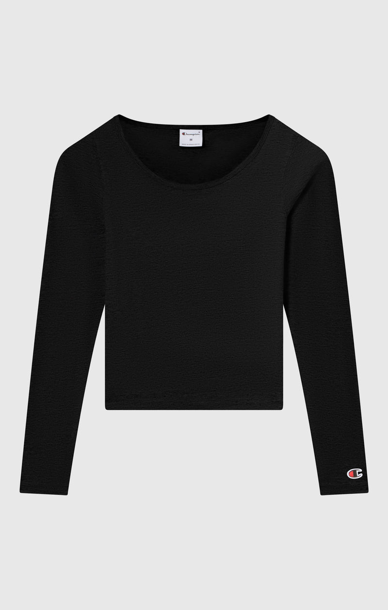 Damen Langarm-T-Shirt mit Rundhalsausschnitt