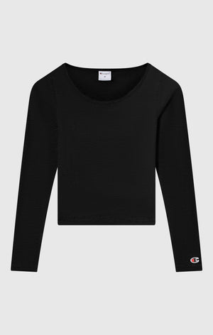 Damen Langarm-T-Shirt mit Rundhalsausschnitt