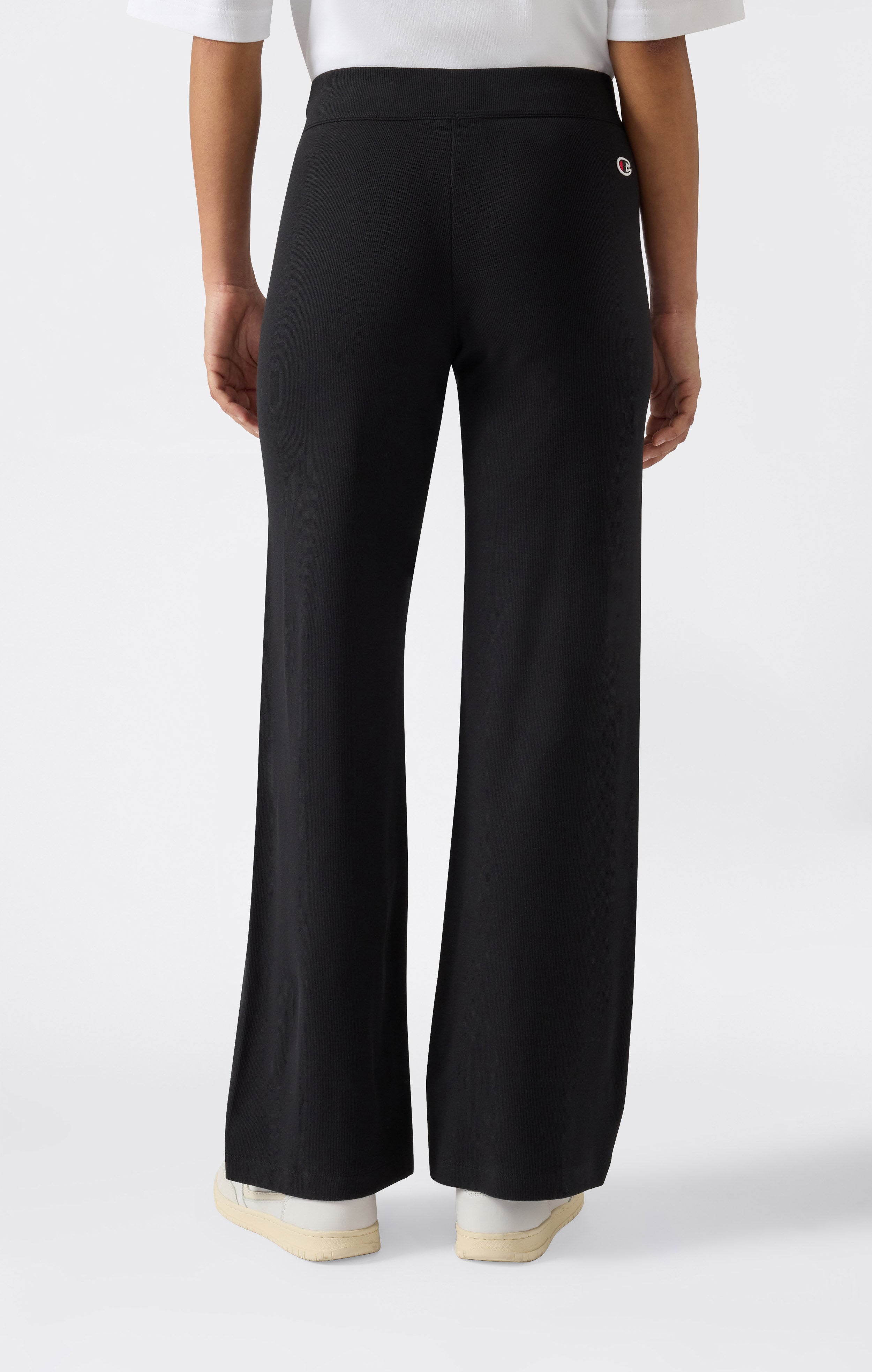 Damen Leichte Wide-Leg-Hose aus Rippstoff Icons