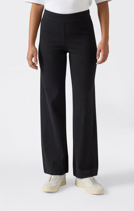 Damen Leichte Wide-Leg-Hose aus Rippstoff Icons