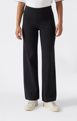 Damen Leichte Wide-Leg-Hose aus Rippstoff Icons