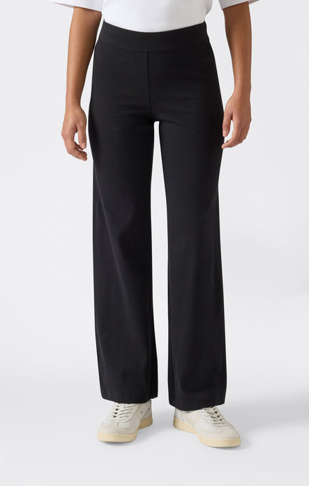 Pantalon Léger à Jambe Large en Côtelé pour Femme Icons