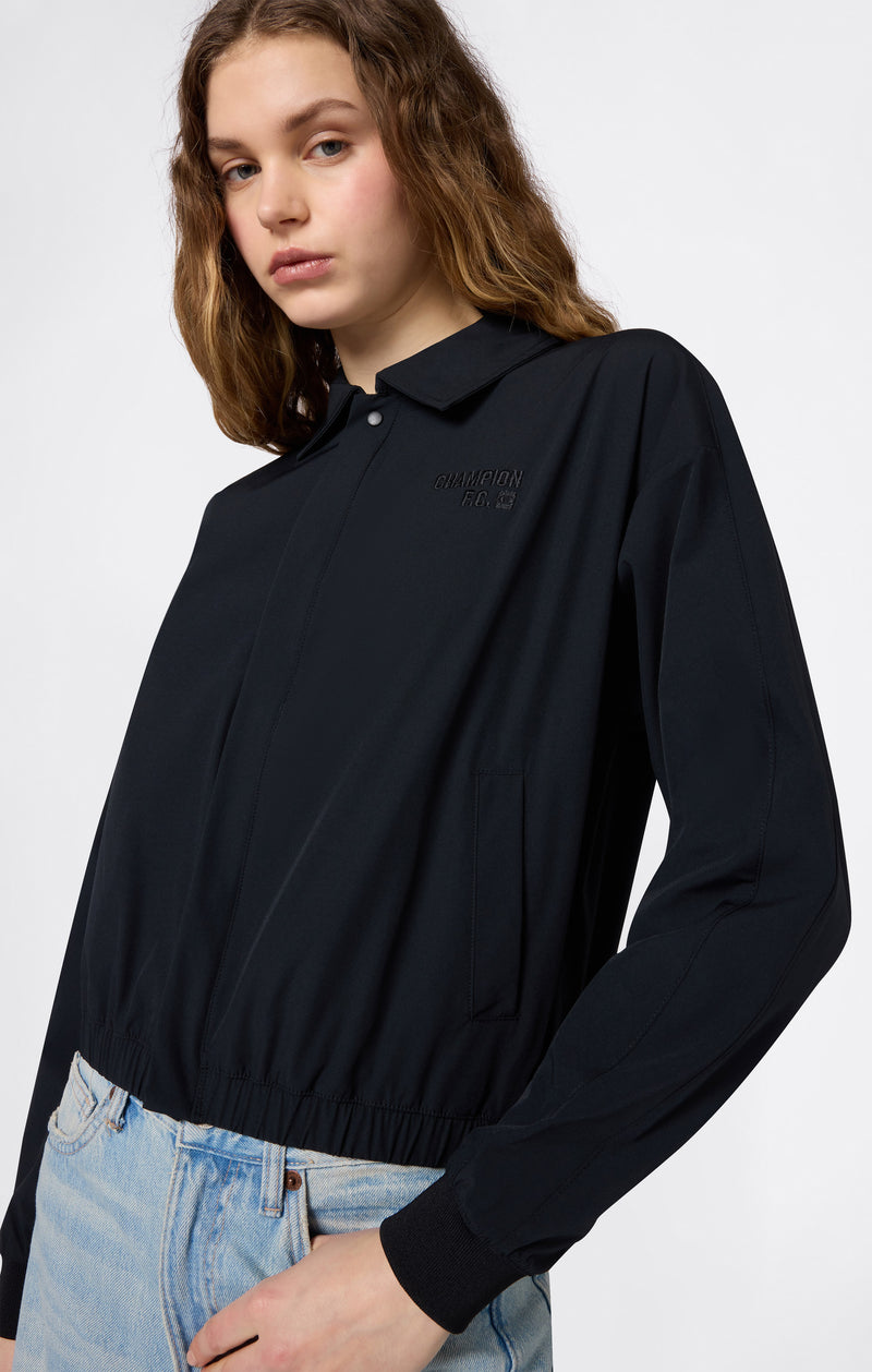 Chaqueta Bomber con Cremallera Completa para Mujer