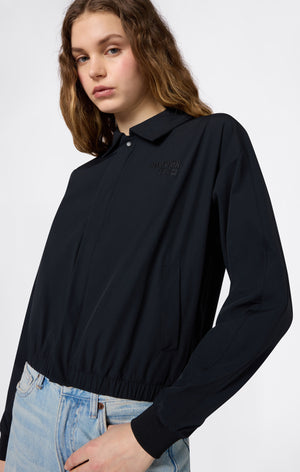 Chaqueta Bomber con Cremallera Completa para Mujer