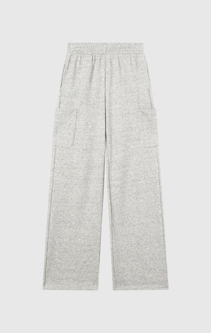 Damen Leichte Jogger-Hose aus Fleece mit weitem Bein Icons