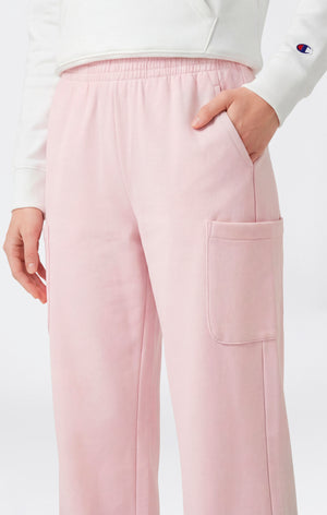 Damen Leichte Jogger-Hose aus Fleece mit weitem Bein Icons