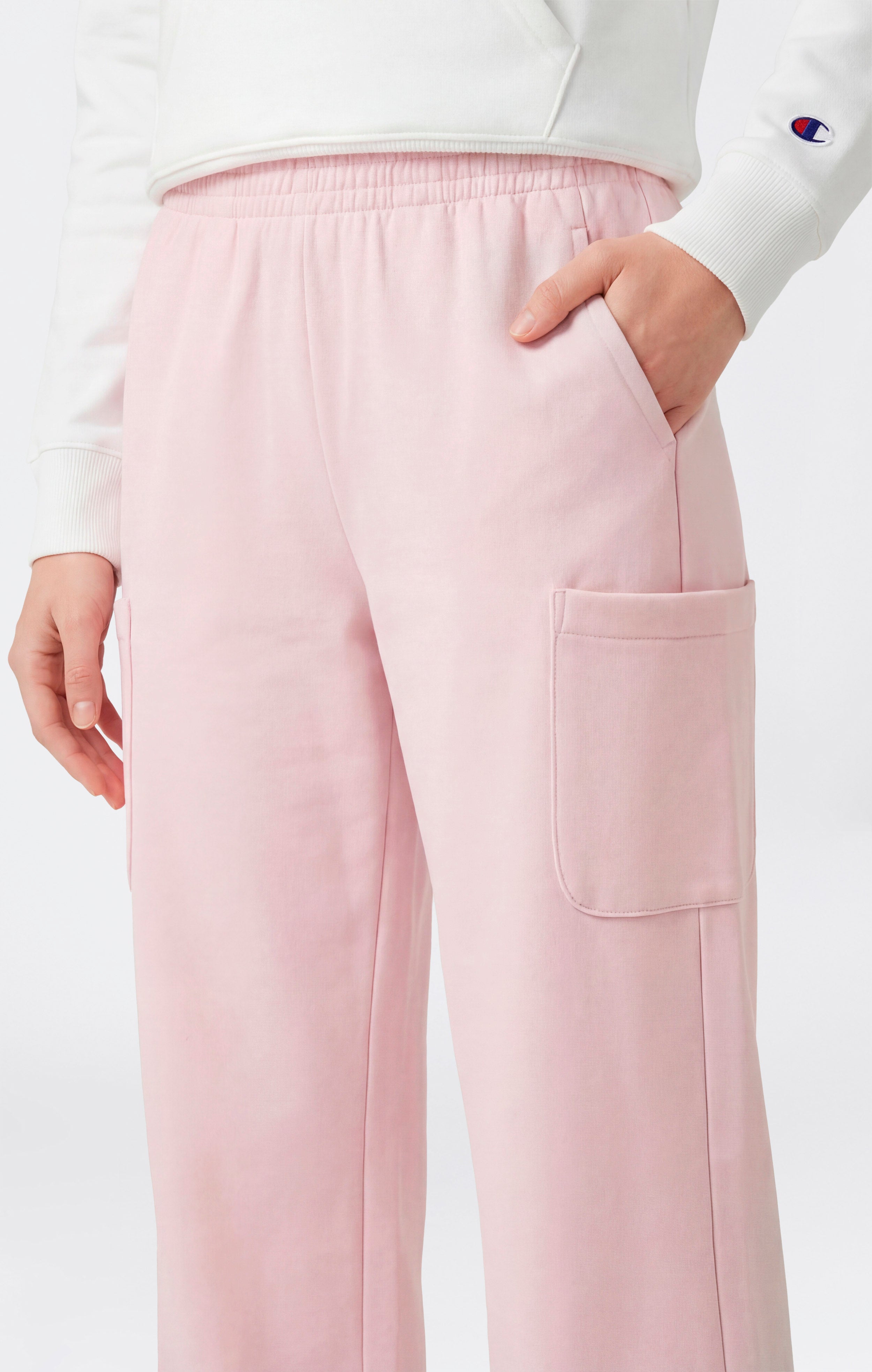 Pantalon Jogger Léger en Molleton à Jambe Large pour Femme Icons