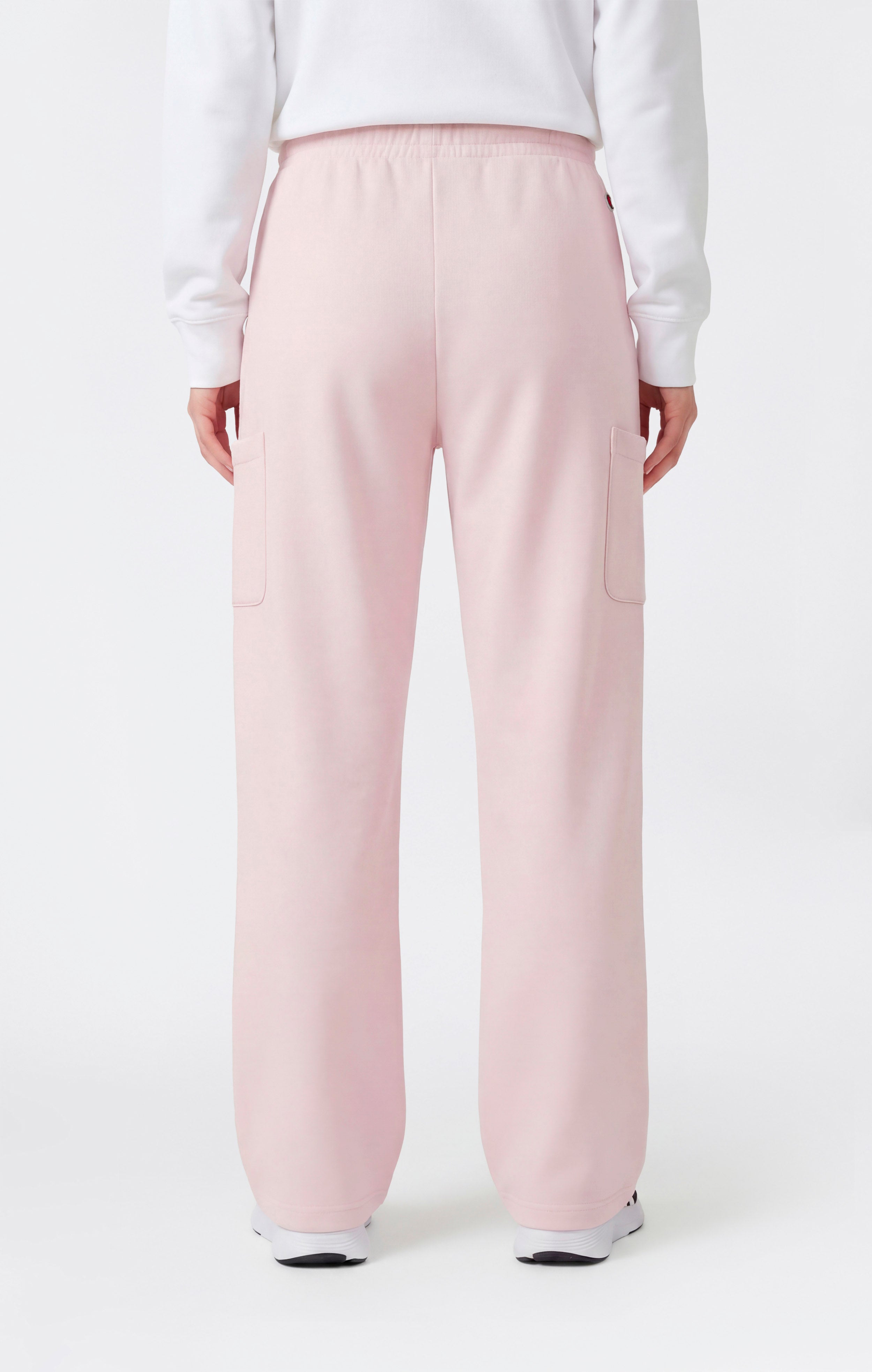 Damen Leichte Jogger-Hose aus Fleece mit weitem Bein Icons