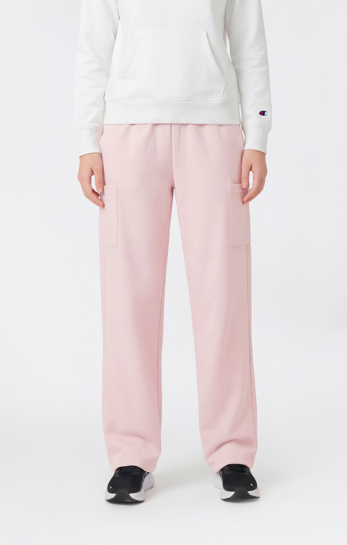 Women’s Lightweight Wide Leg Fleece Jogger Pants Icons