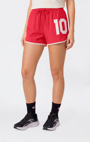Pantaloncini Corti in Nylon Stretch da Donna