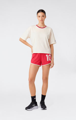Pantaloncini Corti in Nylon Stretch da Donna