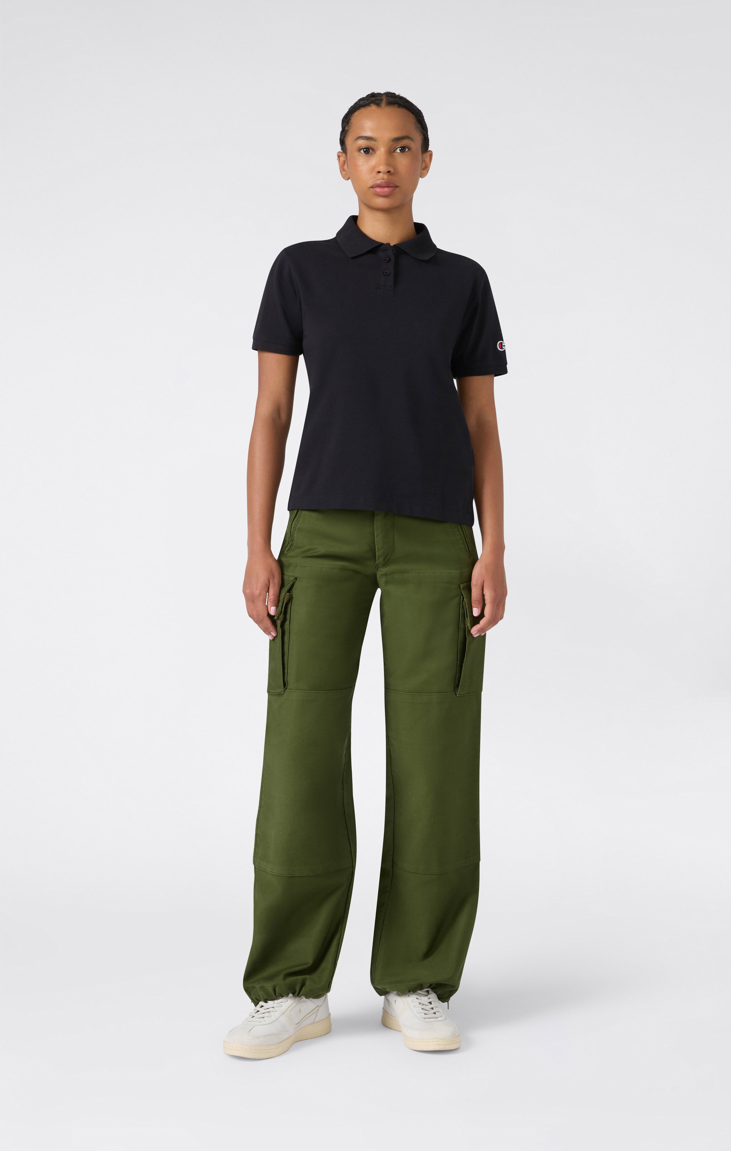 Polo in Piqué di Cotone da Donna Slim Fit Icons