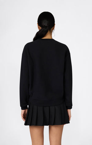 Felpa Leggera con Scollo a V Reverse Weave da Donna